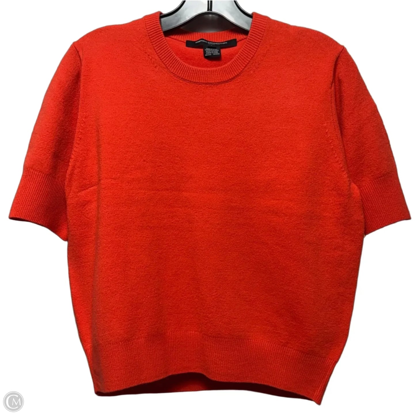 Sweater Short Sleeve By French Connection In Orange, Size: L