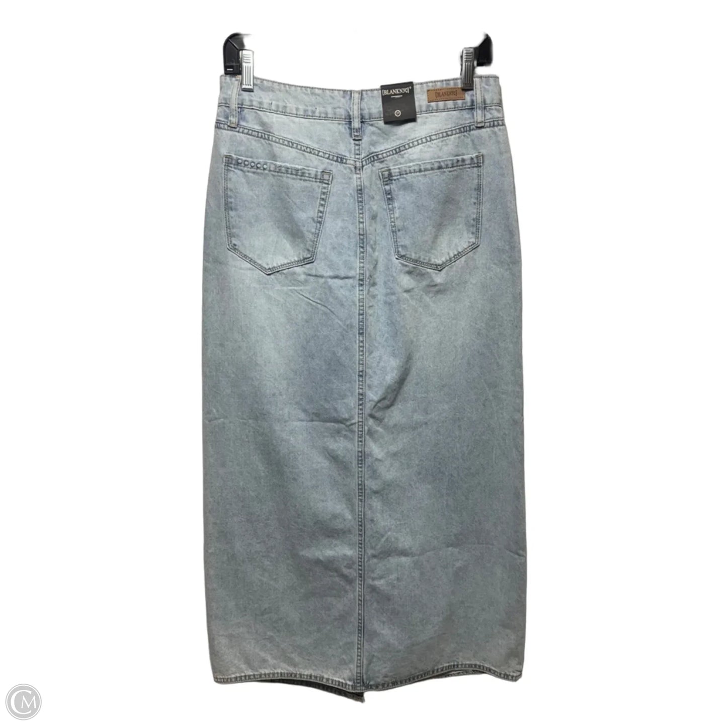 Front Slit Skirt Maxi By Blanknyc In Blue Denim, Size: 4