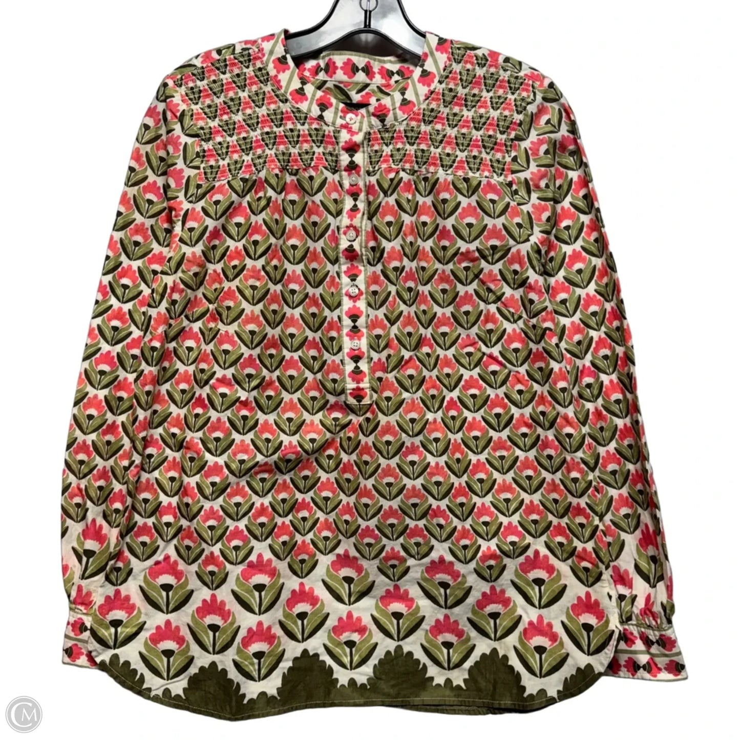 Top Long Sleeve By Talbots In Floral Print, Size: M