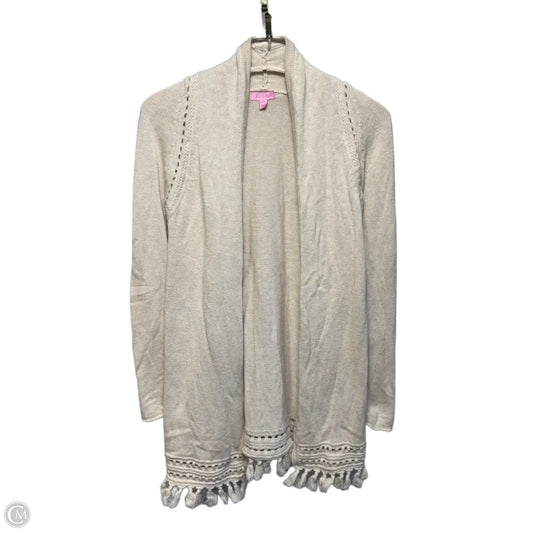 Sweater Cardigan Designer By Lilly Pulitzer In Cream, Size: Xs