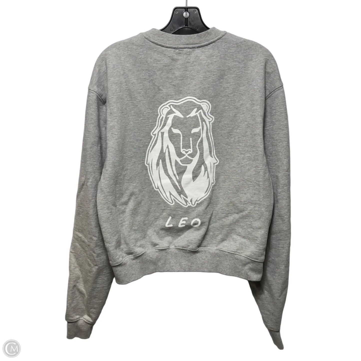 Leo Sweatshirt Crewneck By Good American In Grey, Size: S