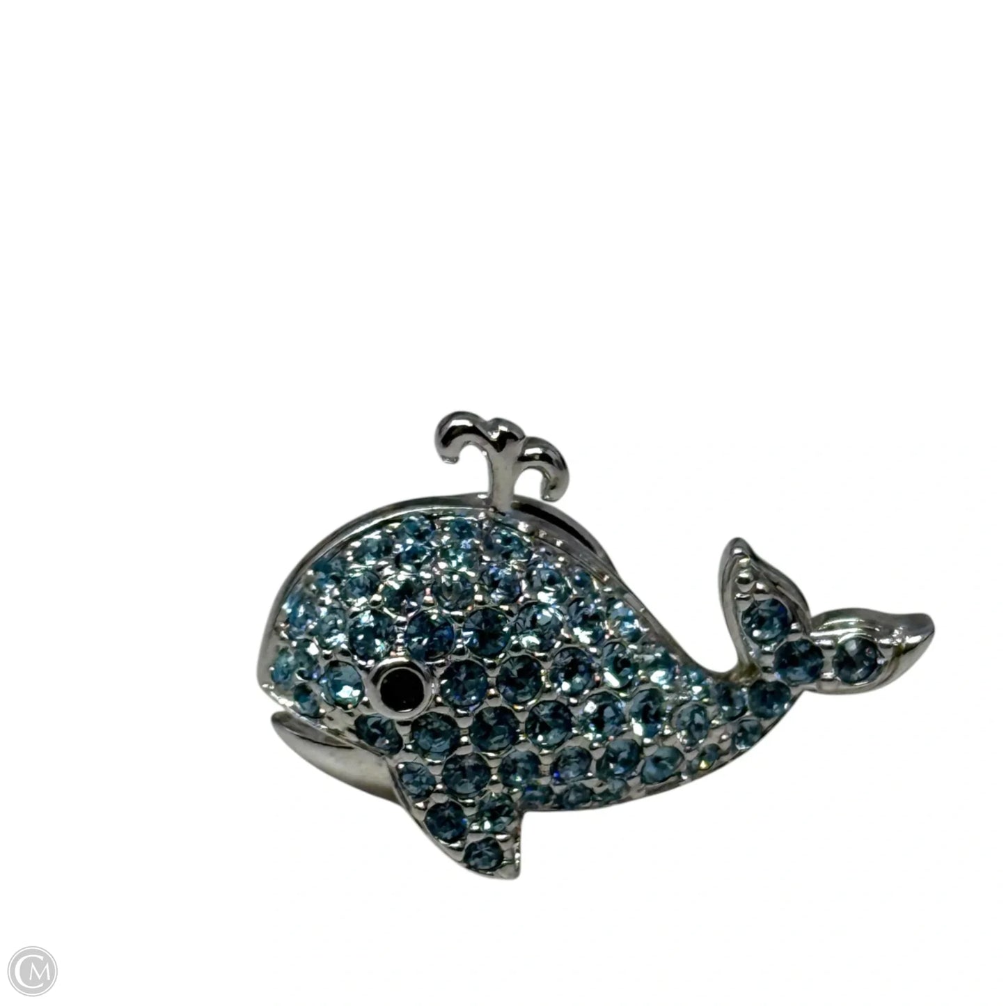 Crystal Whale Lapel Pin Designer By Swarovski