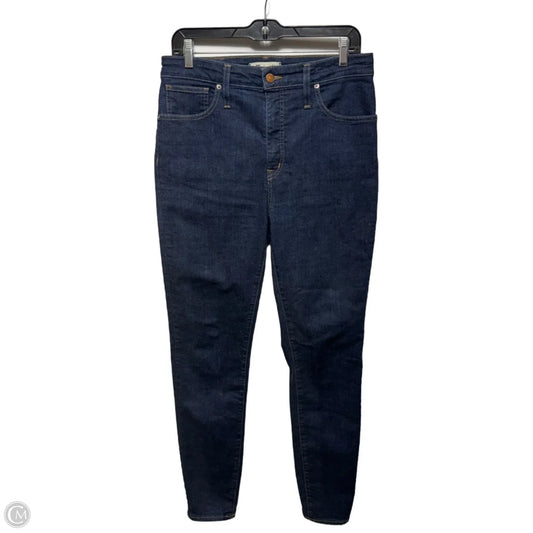 Jeans Skinny By Madewell In Blue Denim, Size: 10/30