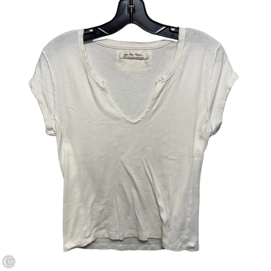 Top Short Sleeve By We The Free In Cream, Size: M