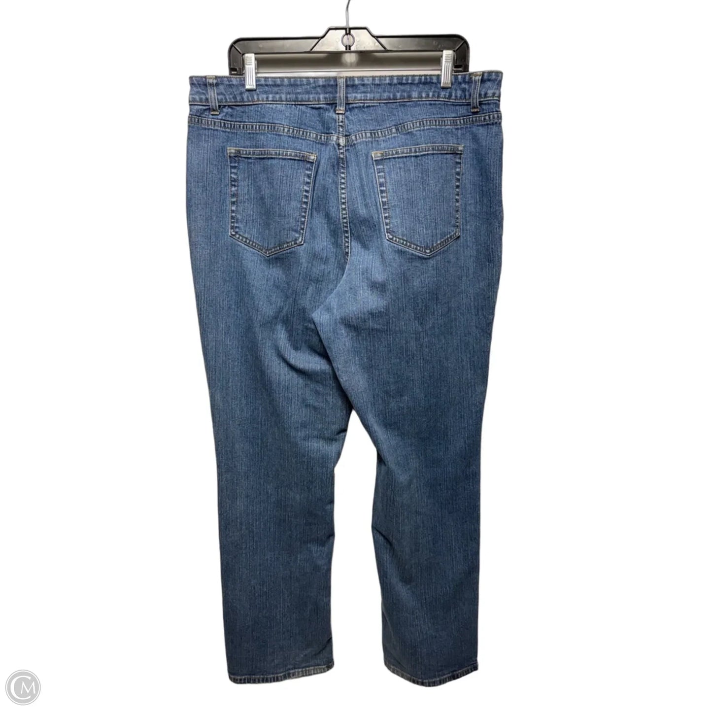 Jeans Straight By Coldwater Creek In Blue Denim, Size: 16