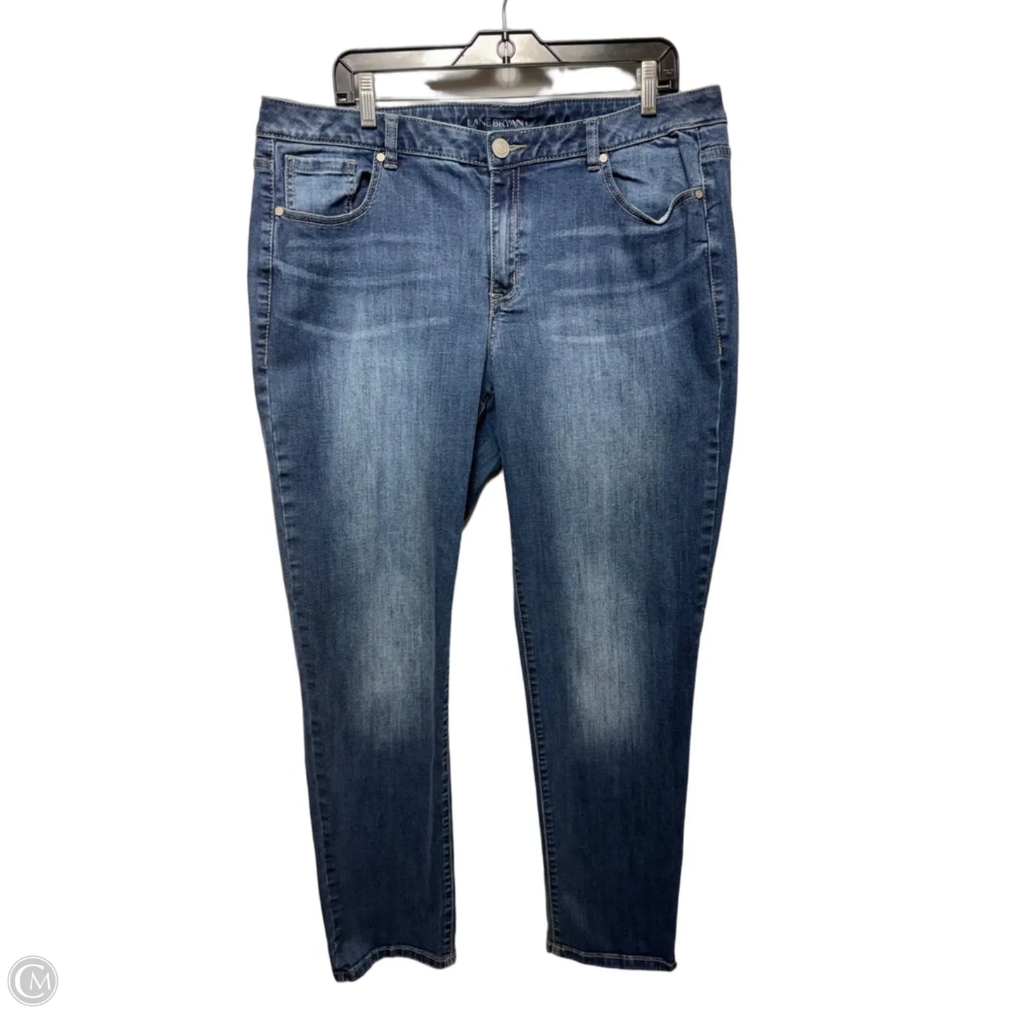 Jeans Straight By Lane Bryant In Blue Denim, Size: 18