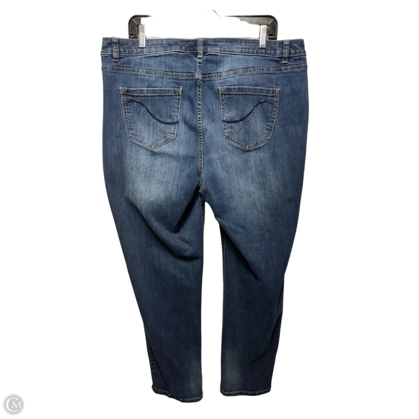 Jeans Straight By Lane Bryant In Blue Denim, Size: 18