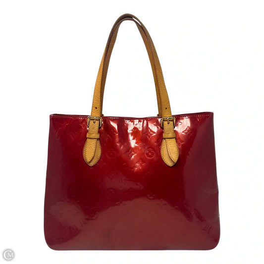 AS IS Vintage Brentwood Vernis Tote Luxury Designer By Louis Vuitton, Size: Medium