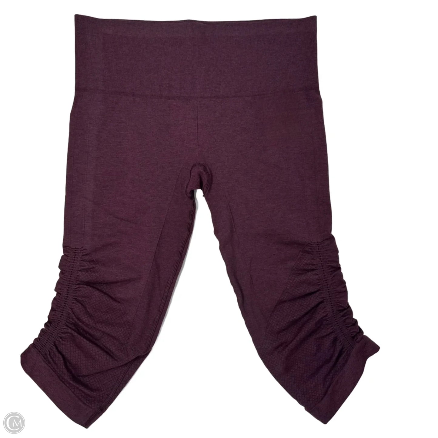 Athletic Capris By Lululemon In Maroon, Size: 4