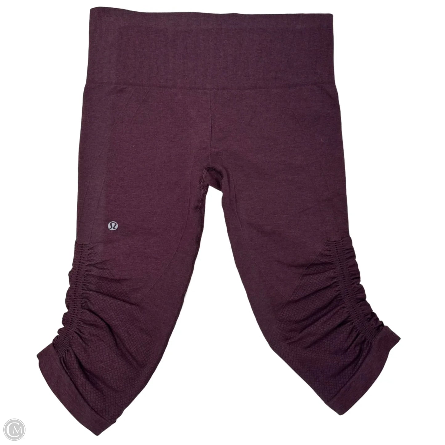 Athletic Capris By Lululemon In Maroon, Size: 4