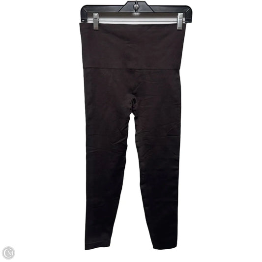 Athletic Leggings By Spanx In Brown, Size: L