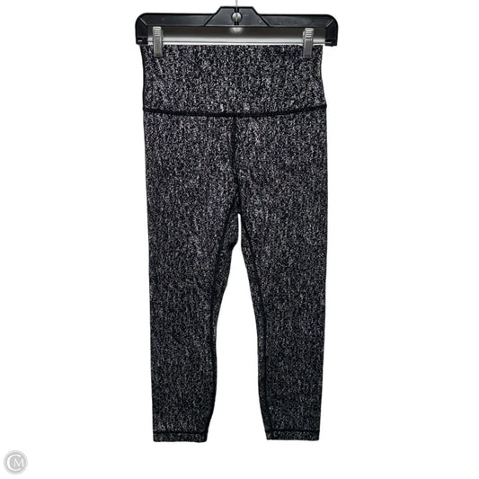 Athletic Leggings By Lululemon In Black & White, Size: 6
