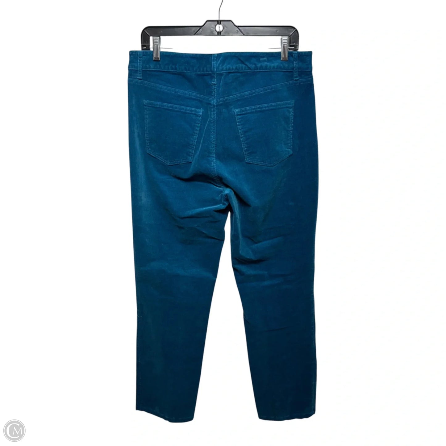 High Waist Straight Leg Pants Corduroy By Talbots In Blue, Size: 10