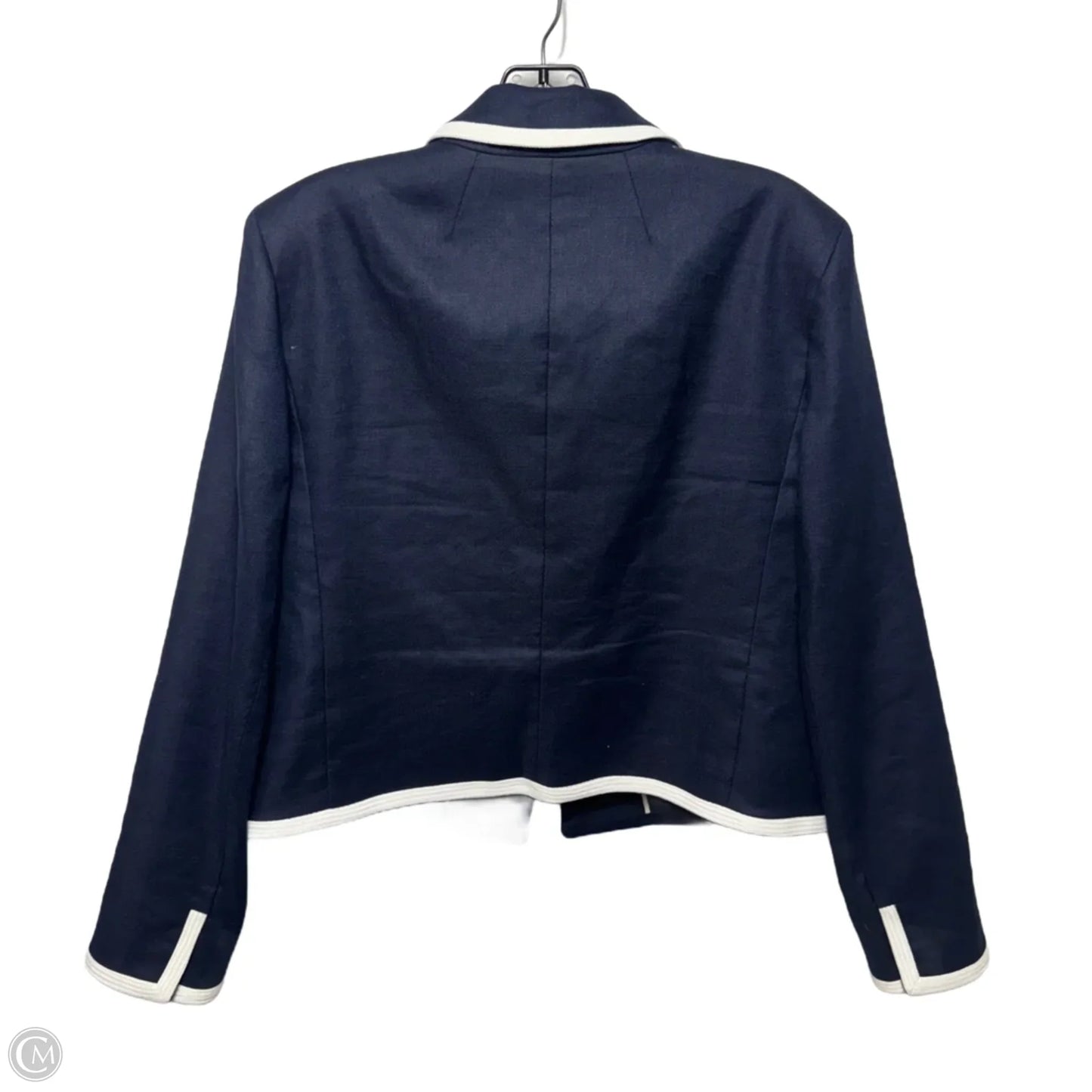 Linen Blend Blazer By J. Crew In Navy, Size: 14