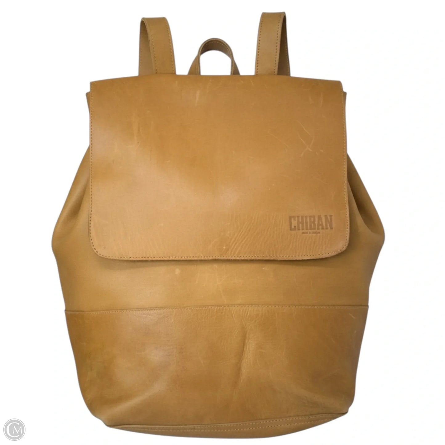 Elsa Ethiopian Leather Laptop Backpack  By Chiban, Size: Large