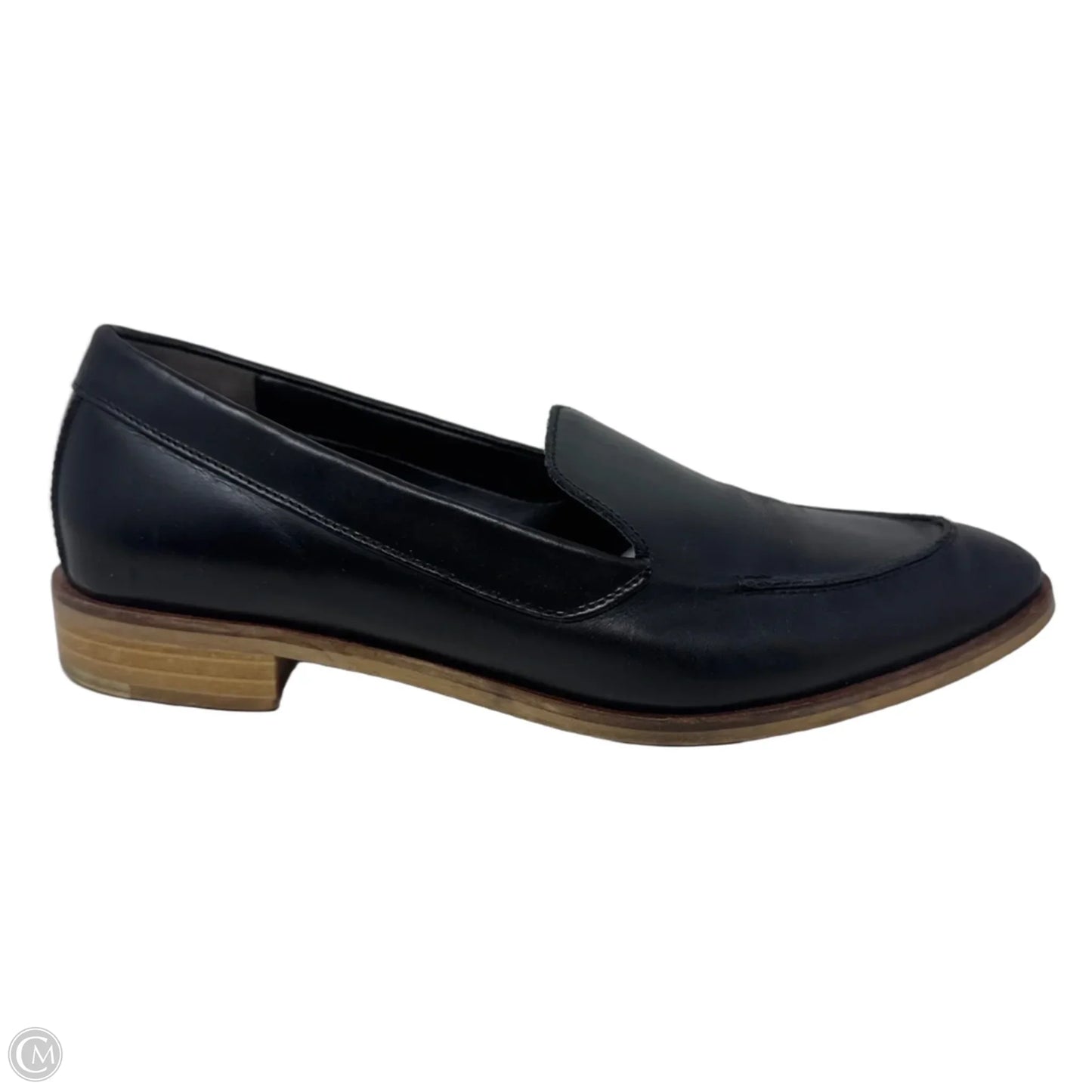 Leather Loafer Shoes Flats By Everlane In Black, Size: 9