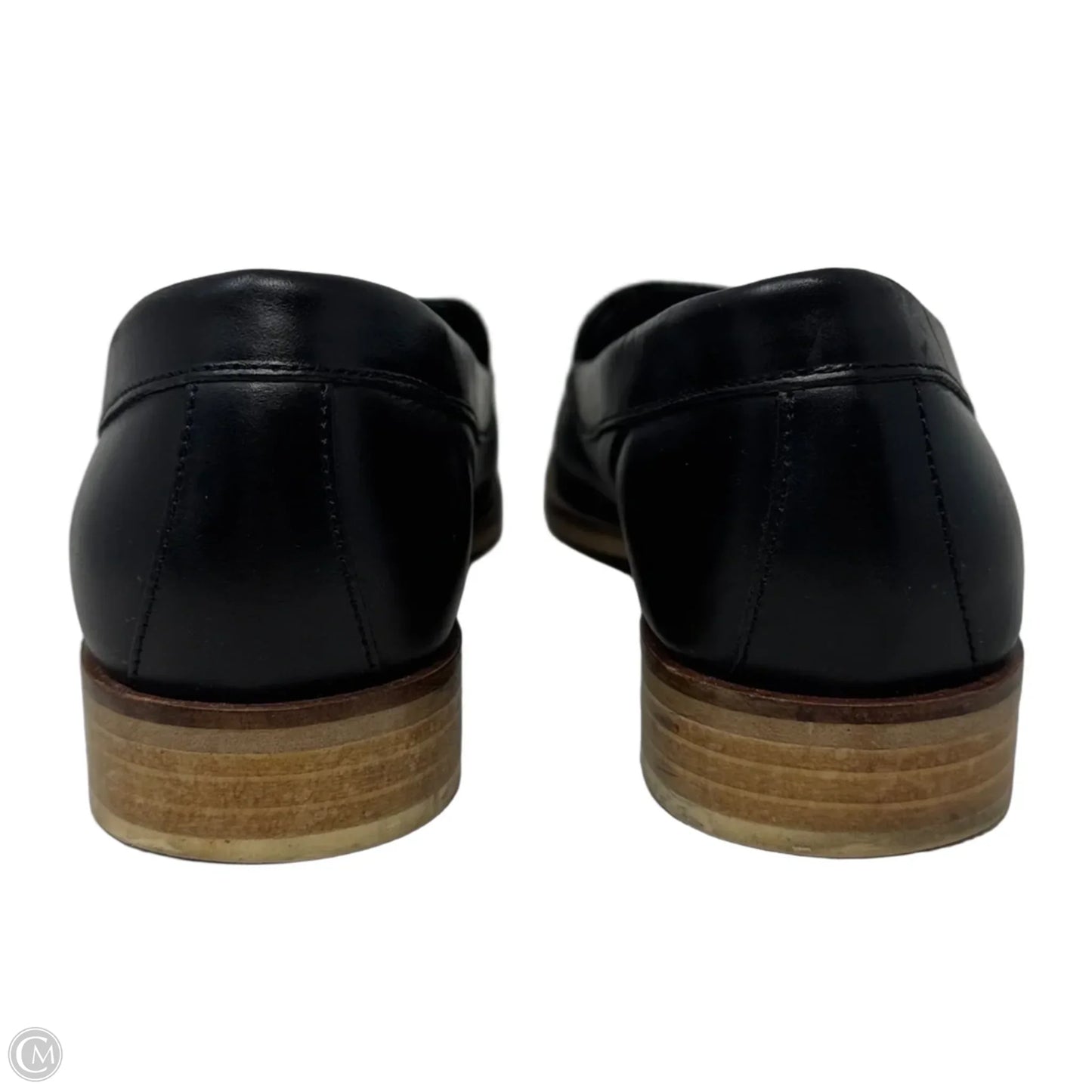 Leather Loafer Shoes Flats By Everlane In Black, Size: 9