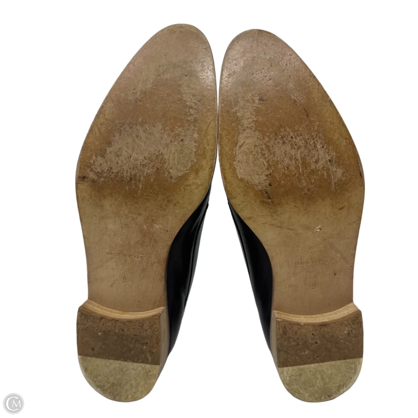 Leather Loafer Shoes Flats By Everlane In Black, Size: 9