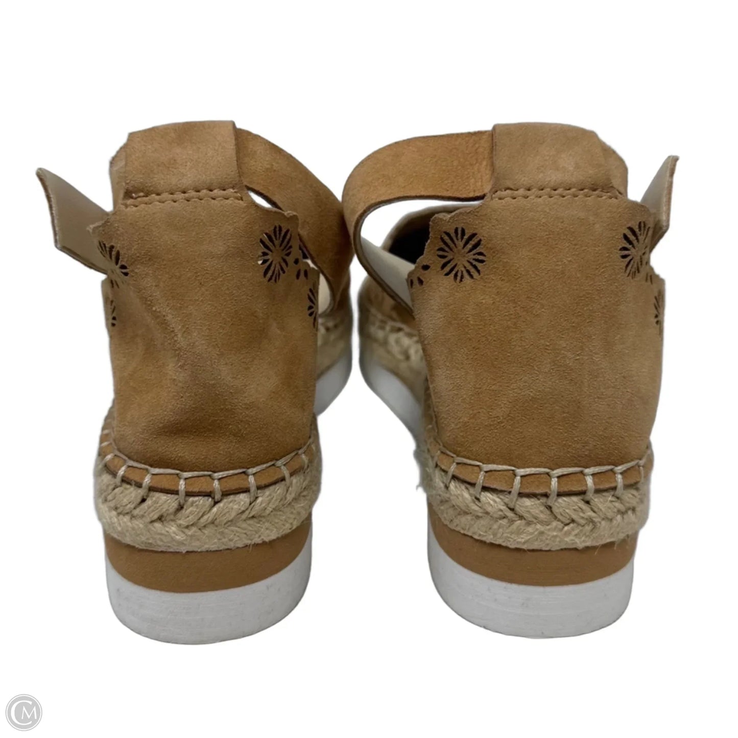 Platform Espadrille Shoes Flats By Vince Camuto In Tan, Size: 7.5
