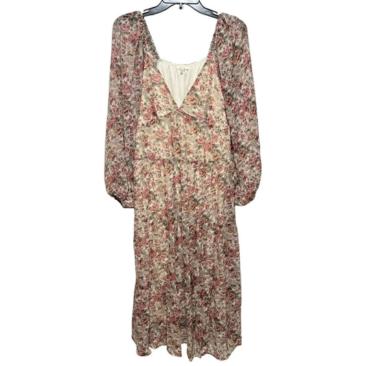 Dress Casual Midi By Baevely In Floral Print, Size: M