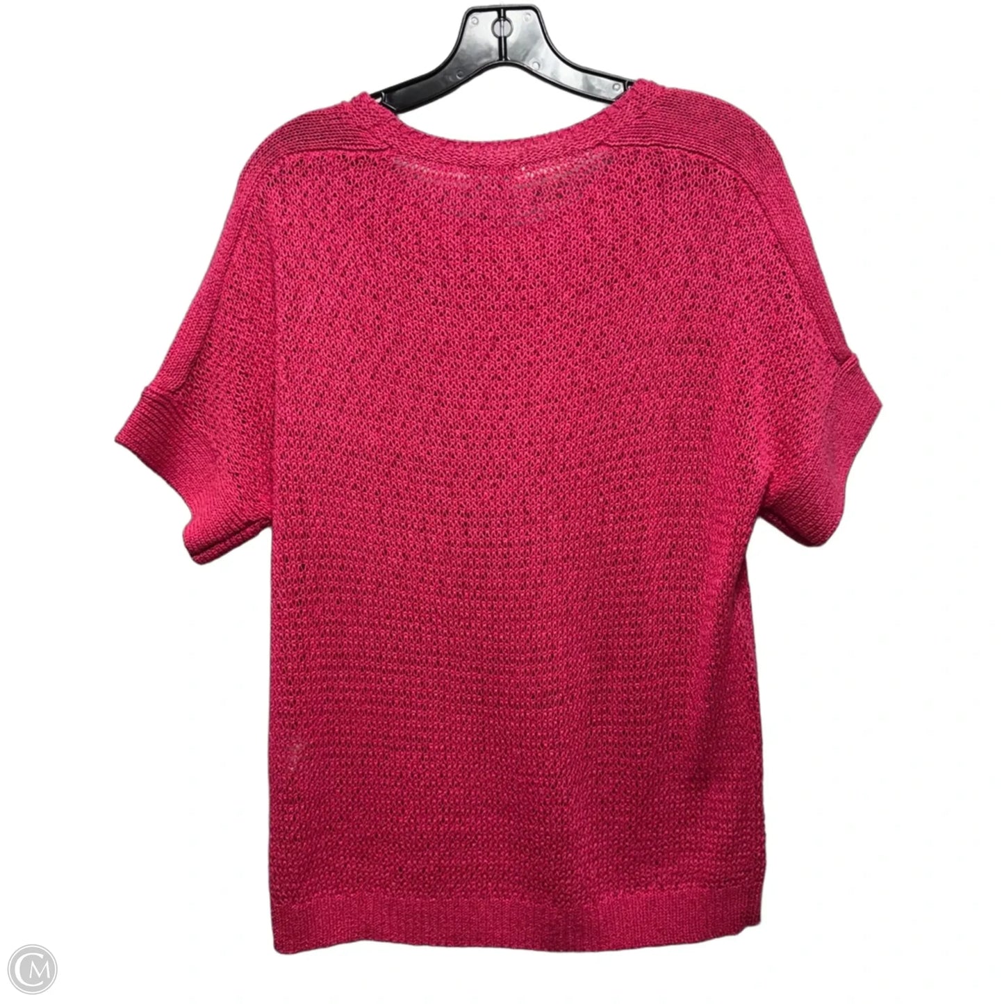 Sweater Short Sleeve By Chicos In Pink, Size: S
