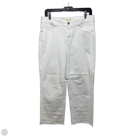 Jeans Wide Leg By Charlie B In White Denim, Size: 10