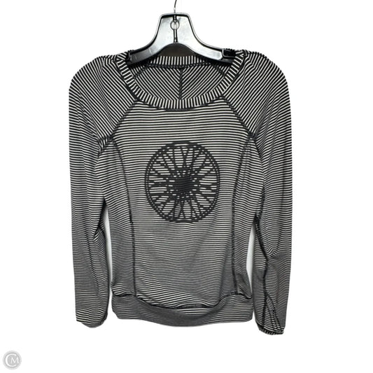 Athletic Top Long Sleeve Crewneck By Lululemon In Striped Pattern, Size: 4