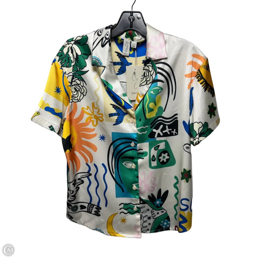 Top Short Sleeve By Joie In Multi-colored, Size: Xs