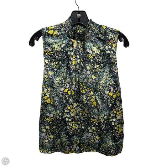 Top Sleeveless By Ann Taylor In Floral Print, Size: S