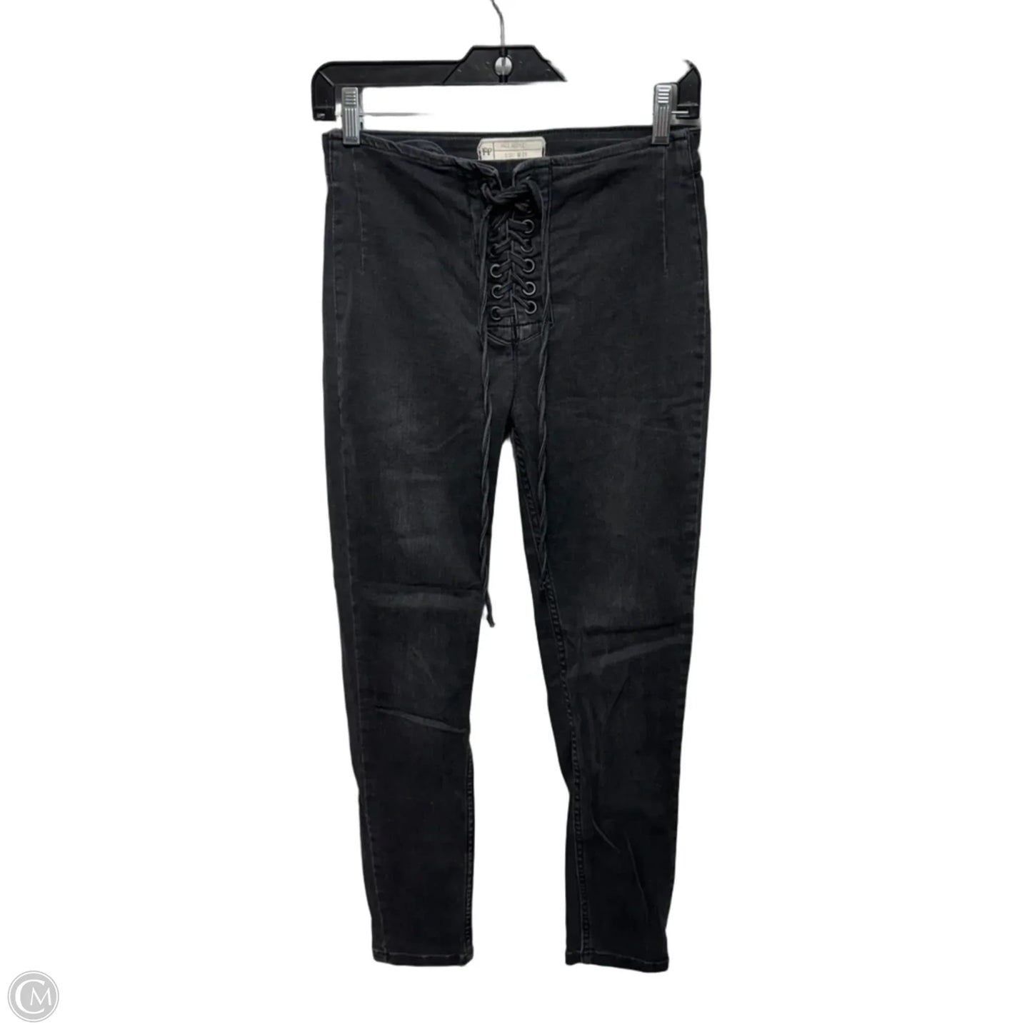 Jeans Skinny By Free People In Black, Size: 4/27