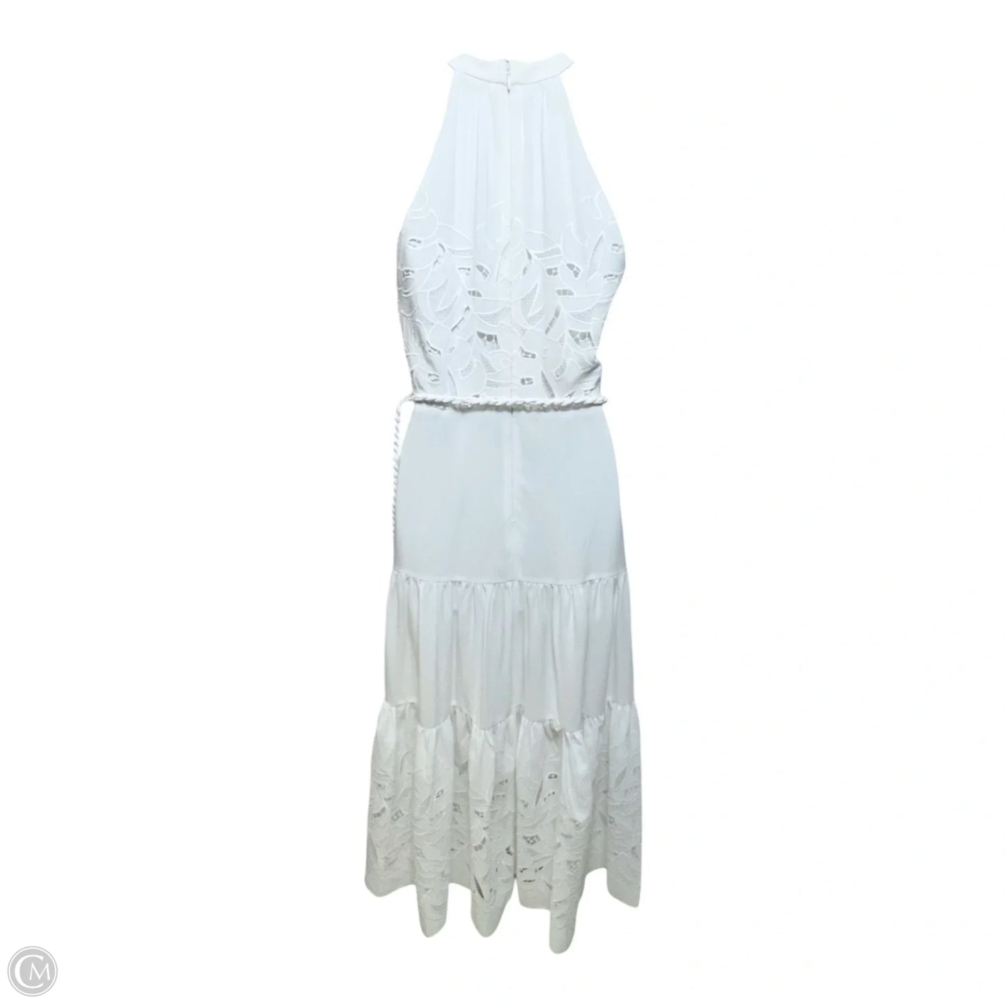 Angelica Halter Neck Maxi Dress By Alex Marie In White, Size: 4P