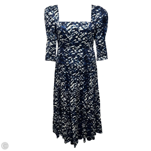 Nora Dress Designer By Diane Von Furstenberg In Blue & White, Size: 8