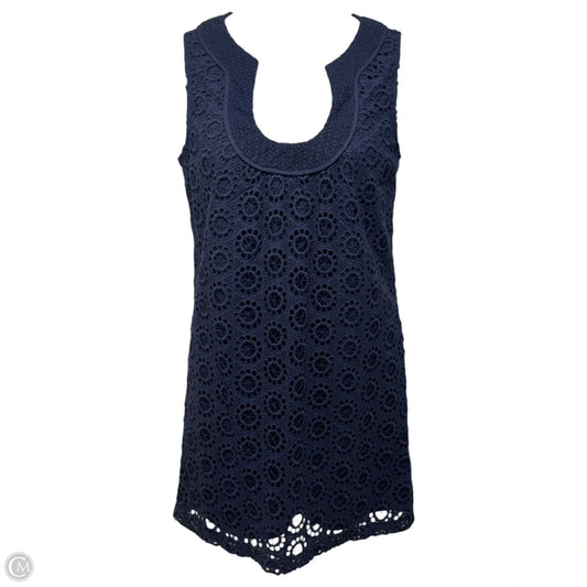 Eyelet Dress Casual Short By Trina Turk In Navy, Size: 8