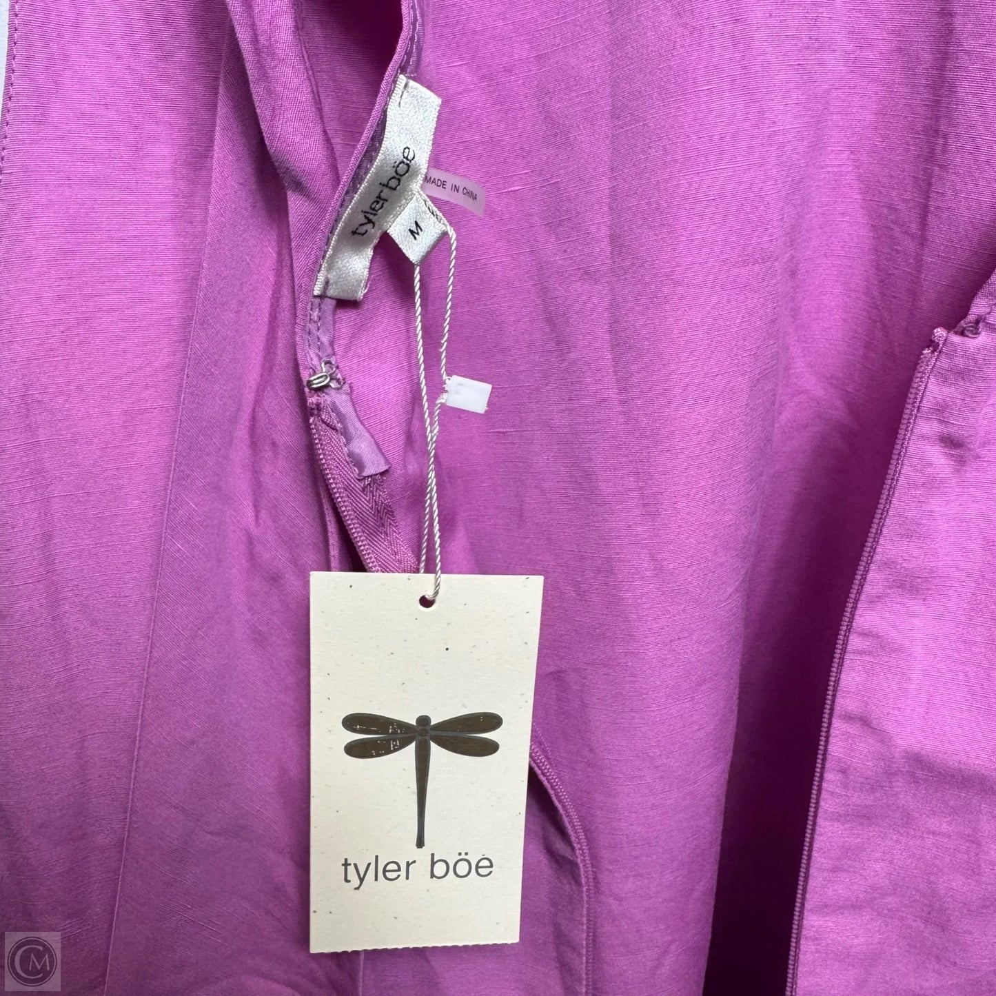 Stella Bow Back Linen Blend Mini Dress By Tyler Boe In Lotus, Size: M