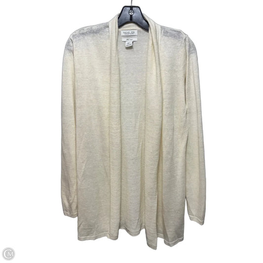 Linen Sweater Cardigan By Rachel Zoe In Cream, Size: M