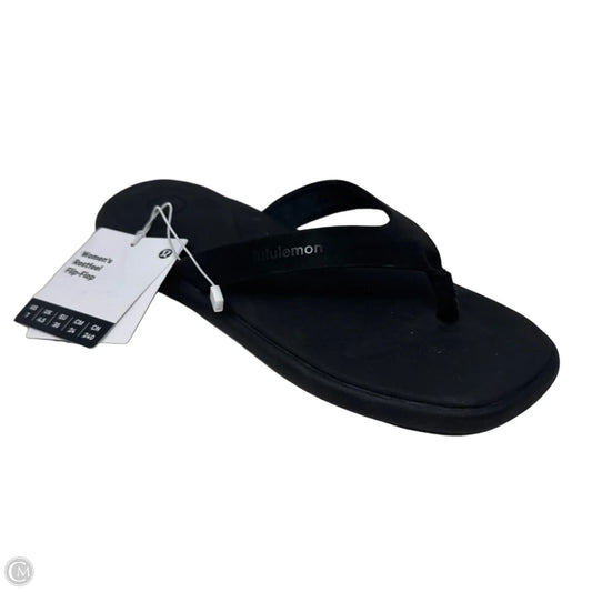 Restfeel Sandals Flip Flops By Lululemon In Black, Size: 7