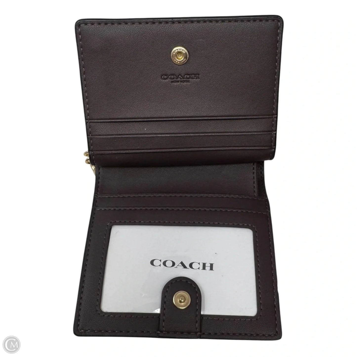 Signature Snap Wallet Designer By Coach, Size: Medium