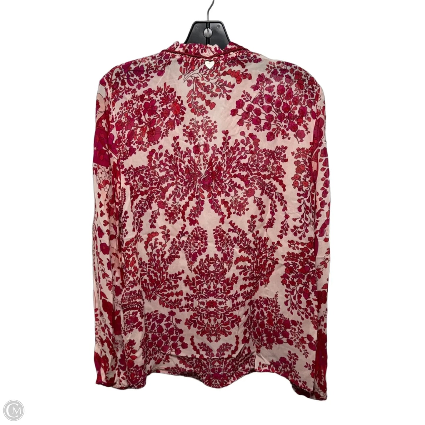 Top Long Sleeve By Twinset Milano In Floral Print, Size: 8 (It44)