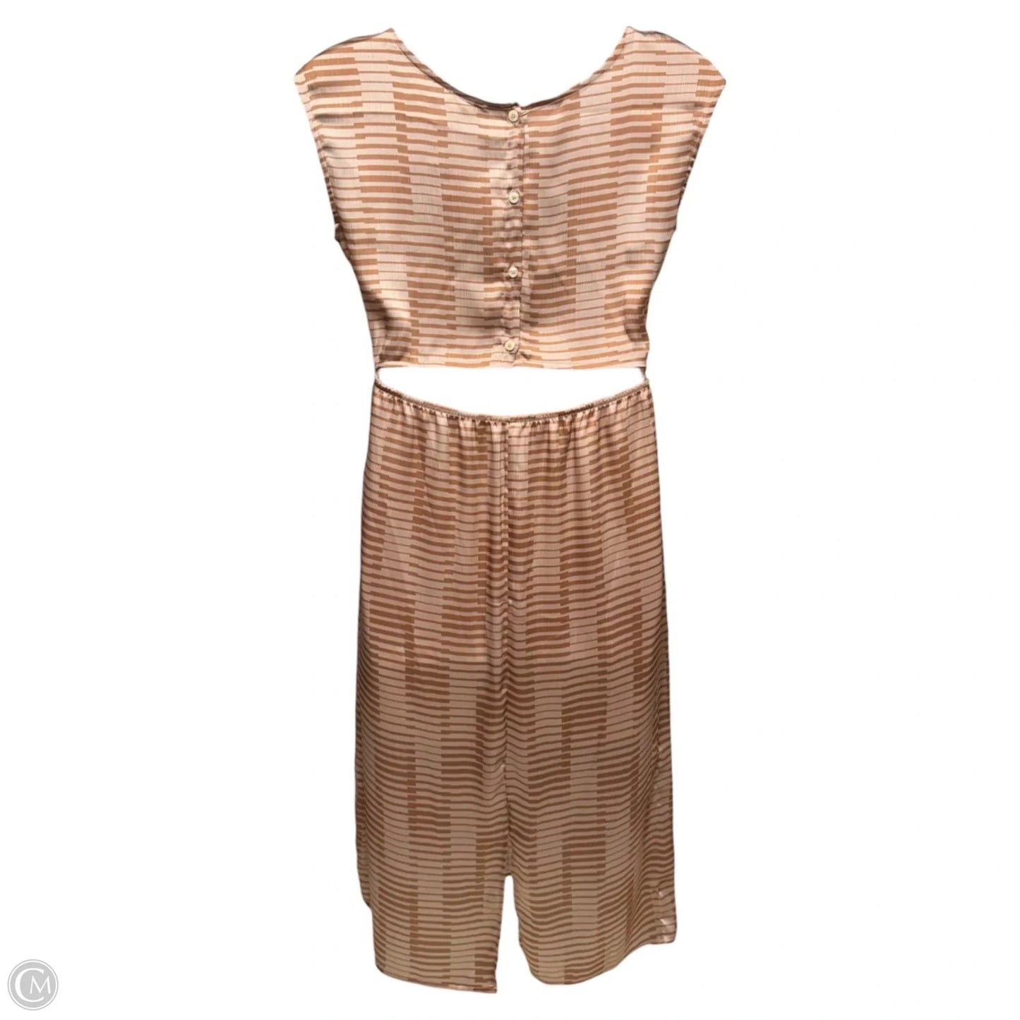 Narai Midi Dress By Mus & Bombom In Pink & Tan, Size: M