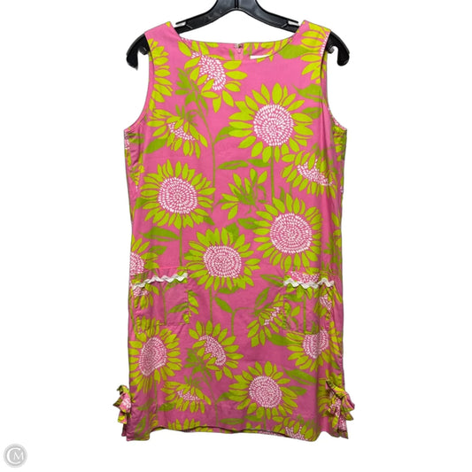 Vintage Dress Designer By Lilly Pulitzer In Floral Print, Size: 10