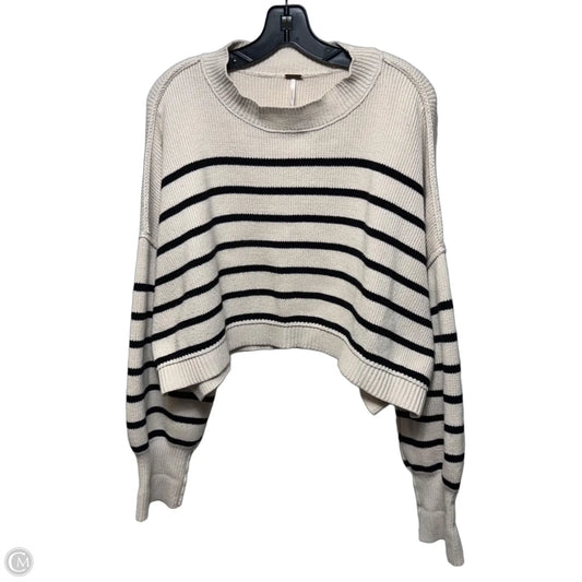 Sweater By Free People In Striped Pattern, Size: L