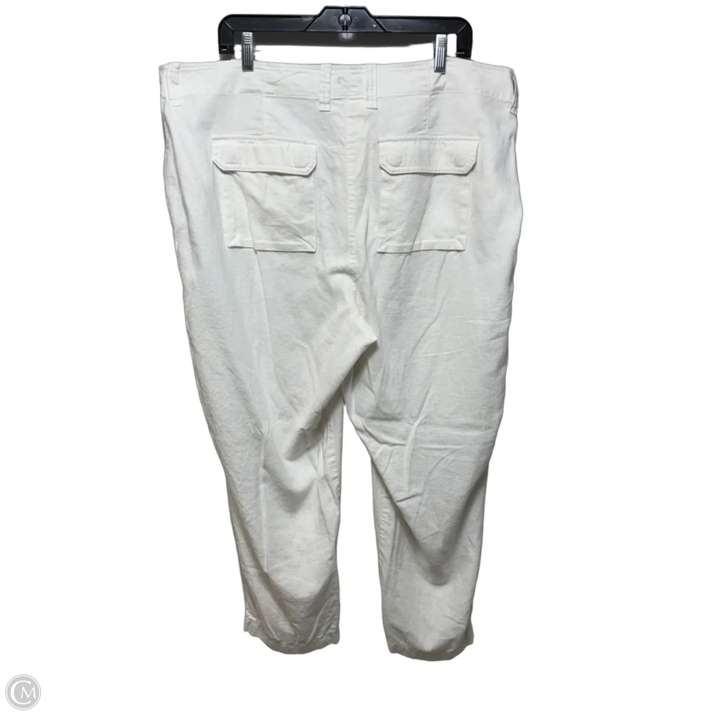 Pants Linen Blend  By J. Crew In White, Size: 18