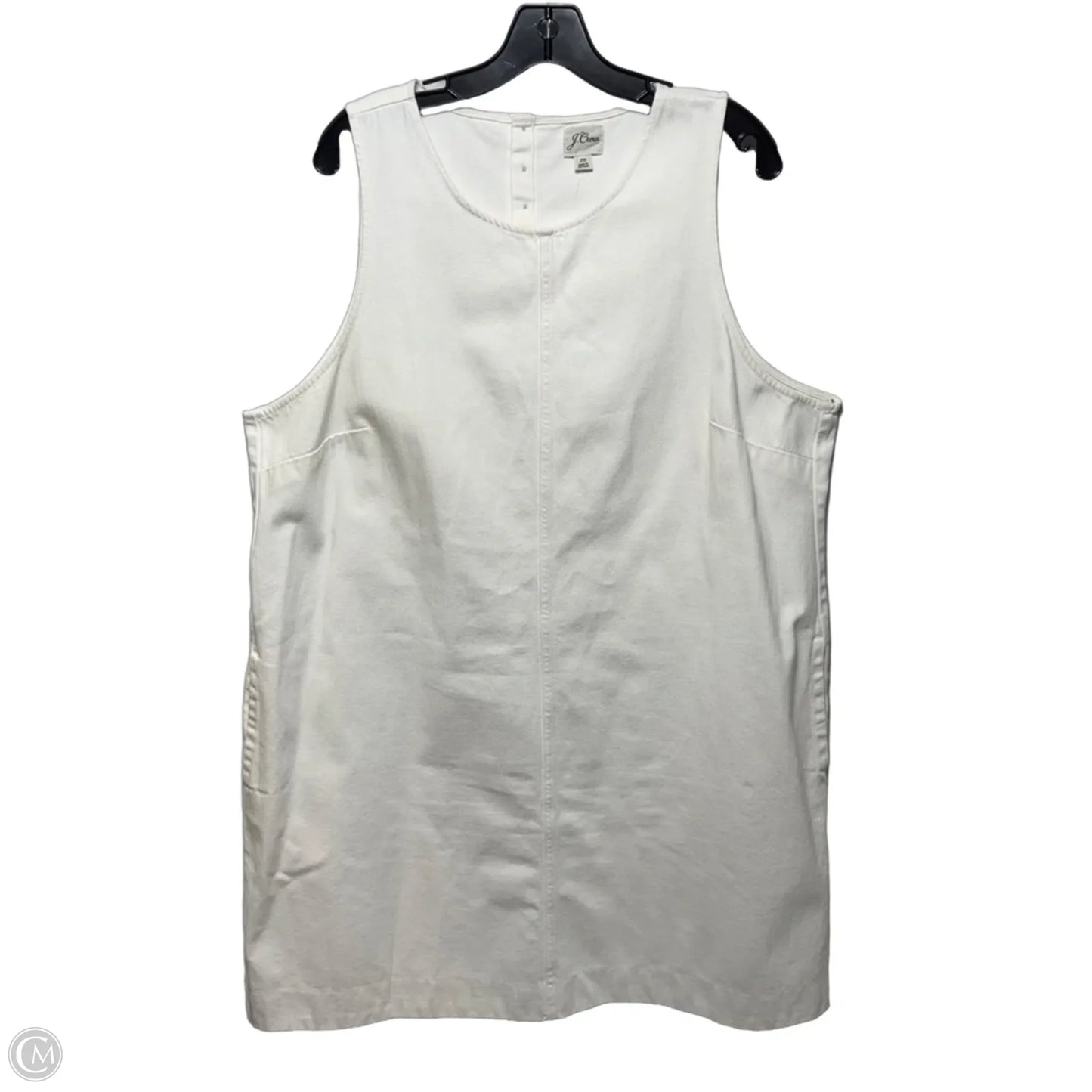 Dress Casual Midi By J. Crew In White, Size: 20