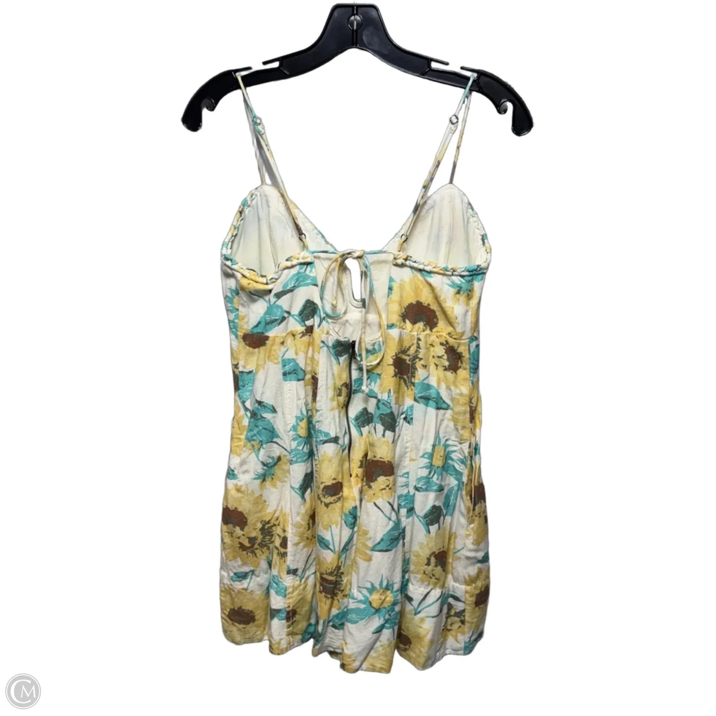 Altura Floral-Print Braided-Trim Mini Dress By Free People In Floral Print, Size: L
