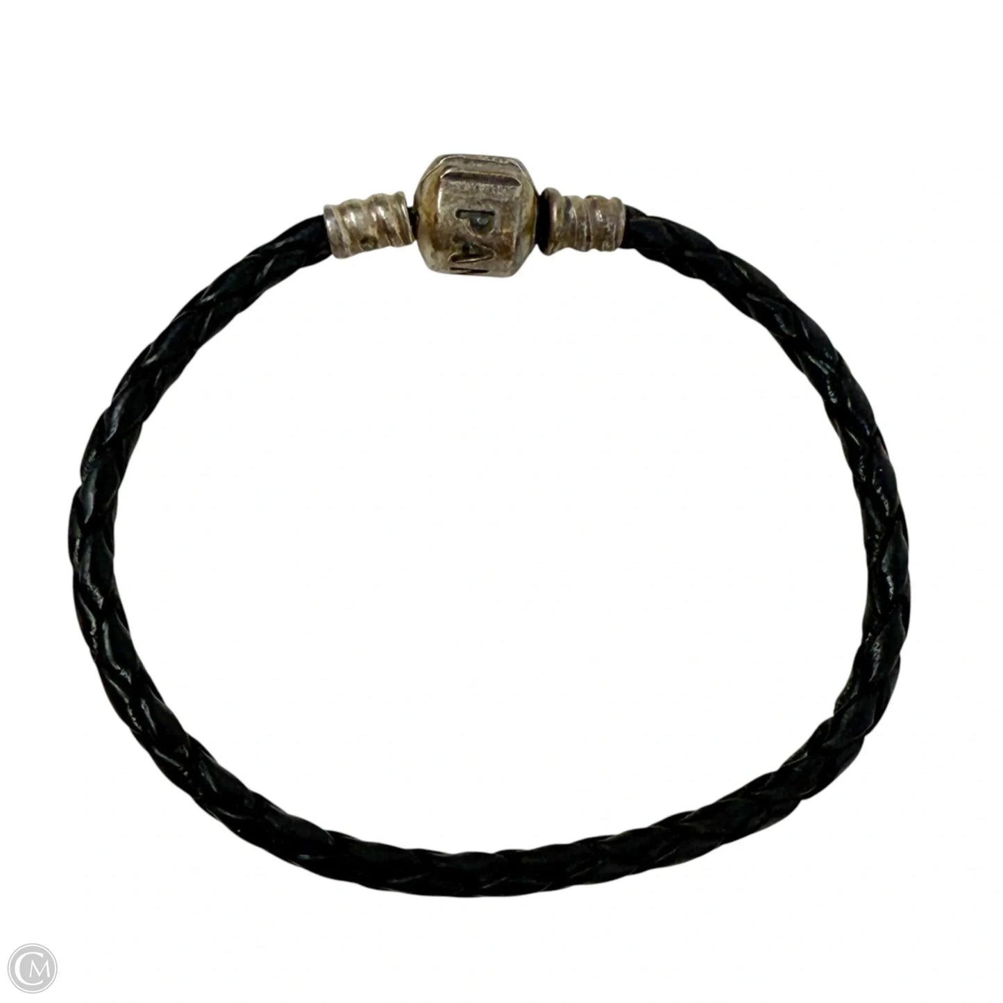 Moments Sterling Silver & Leather Bracelet By Pandora