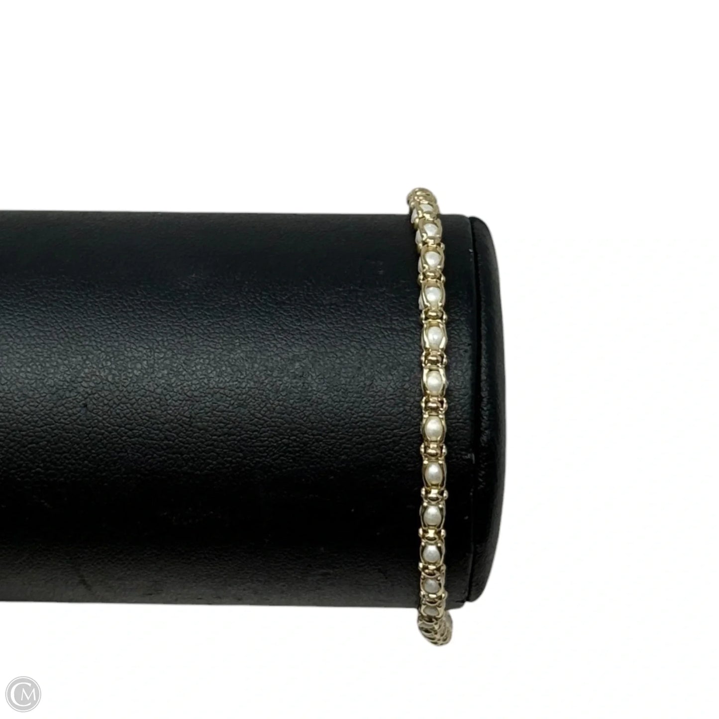 Italian Gold Over Sterling Silver & Pearl Bracelet By Dyadema Mentor