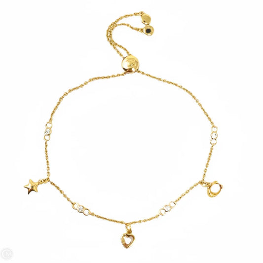 Signature Mixed Charm Adjustable Slider Bracelet Designer By Coach