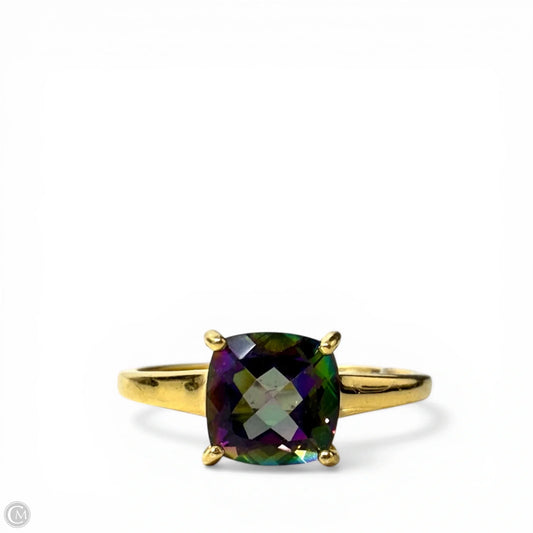 Gold Over Sterling Silver Mystic Topaz Ring, Size: 7