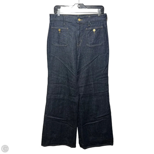 ‘96 Denim Trouser Jeans Wide Leg By J. Crew In Blue Denim, Size: 8