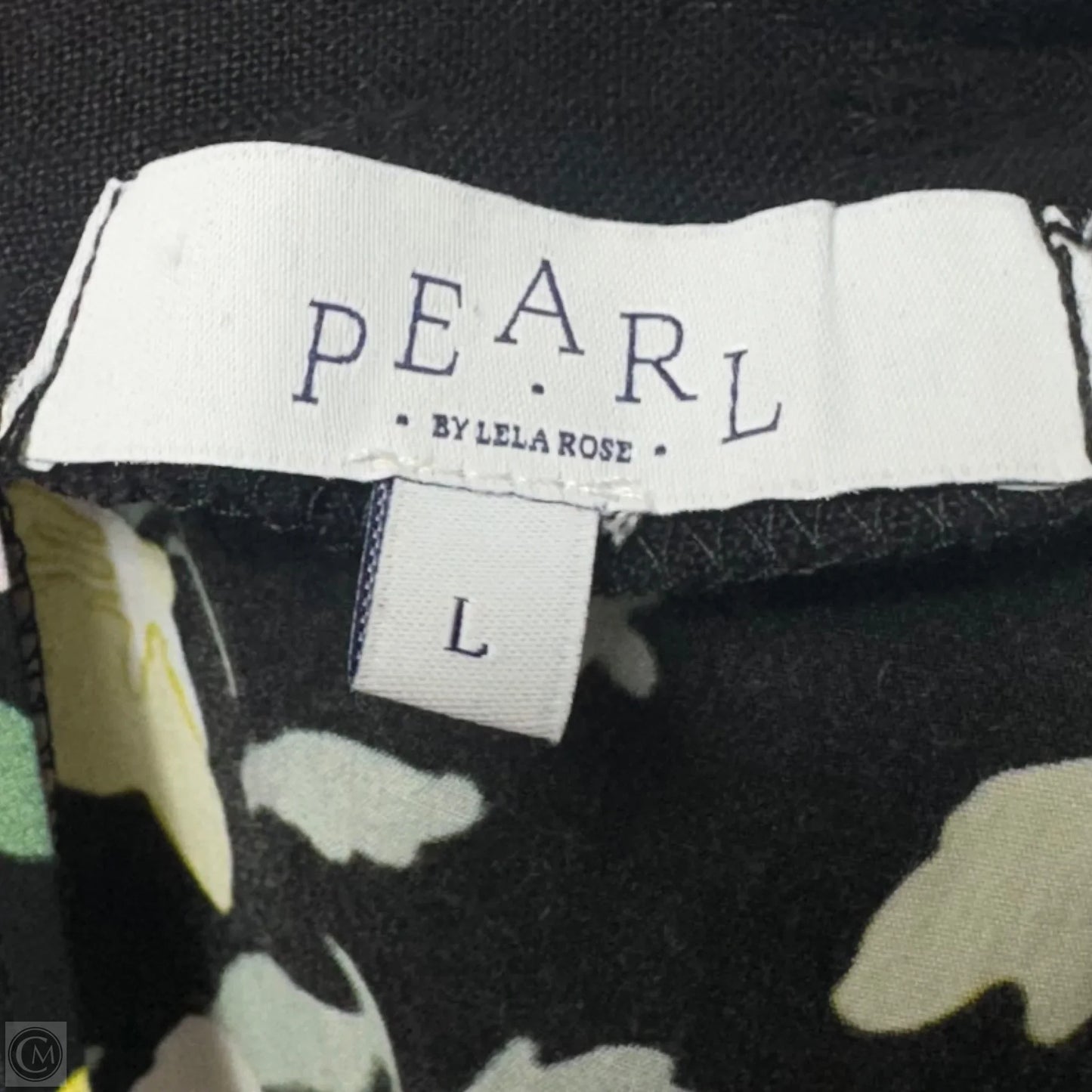 Floral Poplin Belted Flounce Hem Dress By Pearl by Lela Rose In Floral Print, Size: L